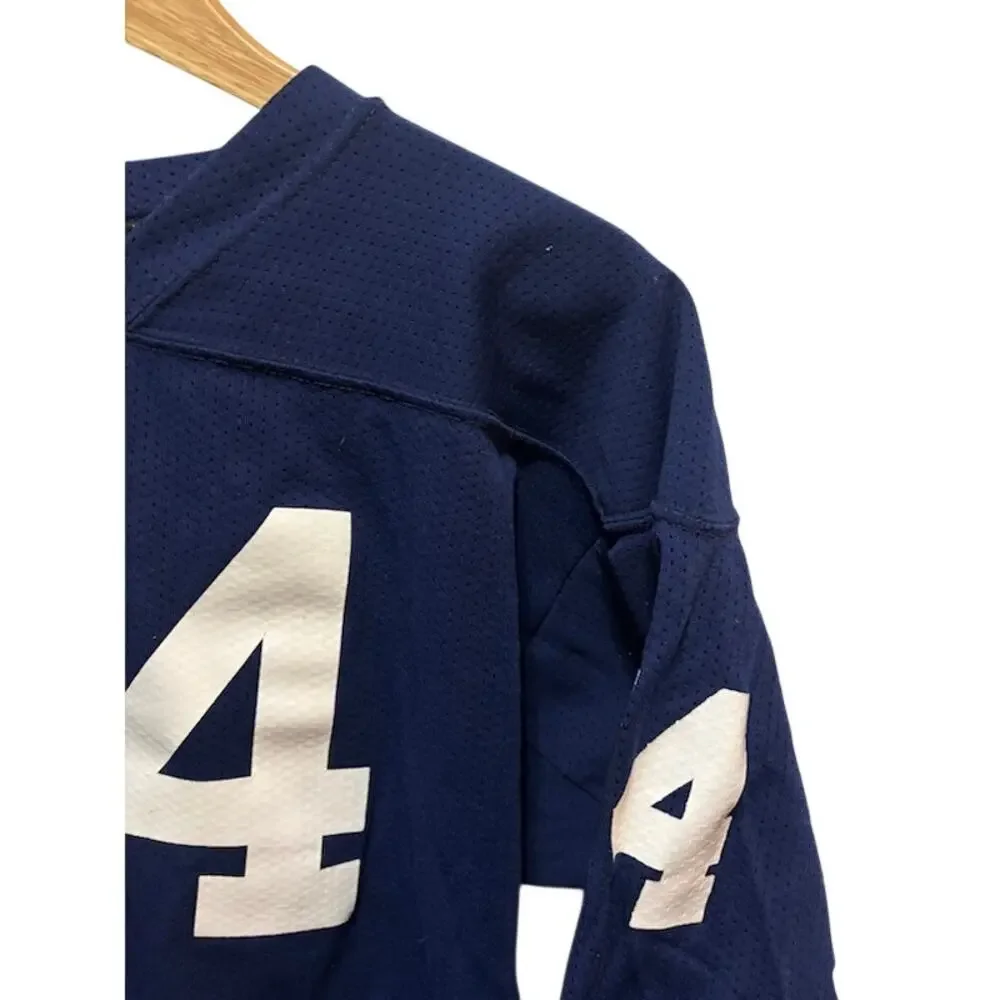 Vintage Red Fox Football Jersey Mens XL Blue #74 Mesh USA Made 70s 80s - Picture 3 of 9